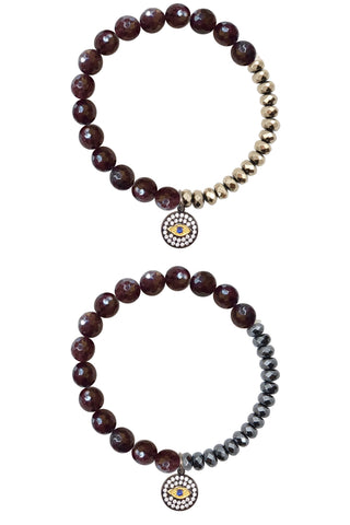 BELLE garnet Bracelet by NICOLE LEIGH Jewelry