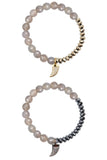 BRIDGETTE gray agate Bracelet by NICOLE LEIGH Jewelry
