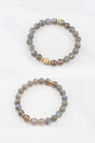 KENNEDY GOLD labradorite/gray agate