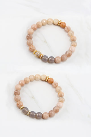 KENNEDY GOLD sunstone/gray agate