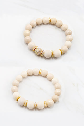 LYLA GOLD riverstone/matte riverstone