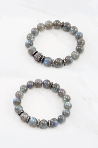 LYLA GUNMETAL labradorite