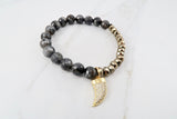 BRIDGETTE larvikite Bracelet by NICOLE LEIGH Jewelry