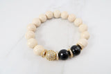 LYLA GOLD riverstone/onyx