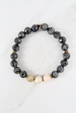 KAT GOLD larvikite/riverstone Bracelet by NICOLE LEIGH Jewelry