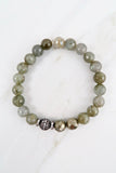 KENNEDY GUNMETAL labradorite/pyrite Bracelet by NICOLE LEIGH Jewelry