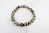 KENNEDY GUNMETAL labradorite/pyrite Bracelet by NICOLE LEIGH Jewelry