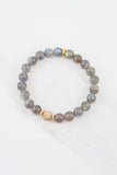 KENNEDY GOLD labradorite/gray agate