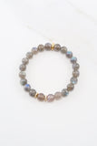 KENNEDY GOLD labradorite/gray agate