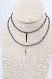 AUBREY hematite Necklace by NICOLE LEIGH Jewelry