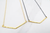 LEAH SHORT gold Necklace by NICOLE LEIGH Jewelry