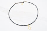 ALI hematite Necklace by NICOLE LEIGH Jewelry
