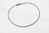 ALI pyrite Necklace by NICOLE LEIGH Jewelry