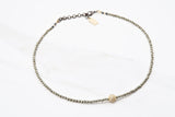 AVERY pyrite Necklace by NICOLE LEIGH Jewelry