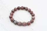 LYLA GUNMETAL purple aventurine/matte purple aventurine