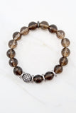 LYLA GUNMETAL smoky quartz