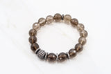 LYLA GUNMETAL smoky quartz