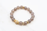 LYLA GOLD gray agate