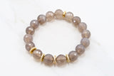 LYLA GOLD gray agate