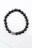 KENNEDY GUNMETAL onyx/matte onyx Bracelet by NICOLE LEIGH Jewelry