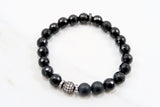 KENNEDY GUNMETAL onyx/matte onyx Bracelet by NICOLE LEIGH Jewelry