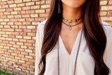 ALI pyrite Necklace by NICOLE LEIGH Jewelry