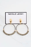 HARPER gunmetal Earrings by NICOLE LEIGH Jewelry
