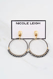 HARPER gunmetal Earrings by NICOLE LEIGH Jewelry