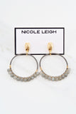 HARPER gunmetal Earrings by NICOLE LEIGH Jewelry