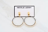 HARPER gunmetal Earrings by NICOLE LEIGH Jewelry