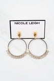 HARPER gunmetal Earrings by NICOLE LEIGH Jewelry