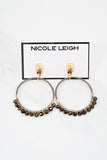 HARPER gunmetal Earrings by NICOLE LEIGH Jewelry