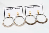 HARPER gunmetal Earrings by NICOLE LEIGH Jewelry