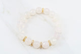 LYLA GOLD milky agate