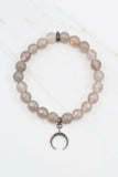 LACIE gray agate Bracelet by NICOLE LEIGH Jewelry