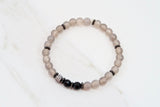 SOPHIA GUNMETAL gray agate/onyx