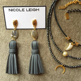 ASHLEIGH hematite Necklace by NICOLE LEIGH Jewelry
