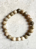 KENNEDY GOLD fossil coral/riverstone Bracelet by NICOLE LEIGH Jewelry