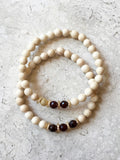 SKYLER GOLD riverstone/garnet