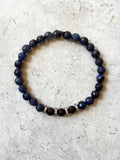 SKYLER GUNMETAL dumortierite/onyx