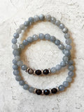 SKYLER GUNMETAL gray jade/onyx