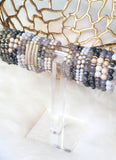 KACIE GOLD labradorite/pyrite Bracelet by NICOLE LEIGH Jewelry