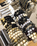 LYLA GUNMETAL dumortierite/onyx