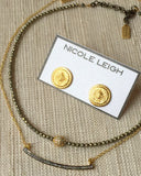 AVERY pyrite Necklace by NICOLE LEIGH Jewelry