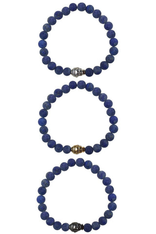 JOHN matte lapis Men's by NICOLE LEIGH Jewelry