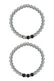 SKYLER GUNMETAL gray jade/onyx