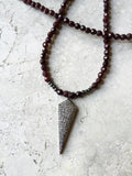 HARLOW garnet Necklace by NICOLE LEIGH Jewelry